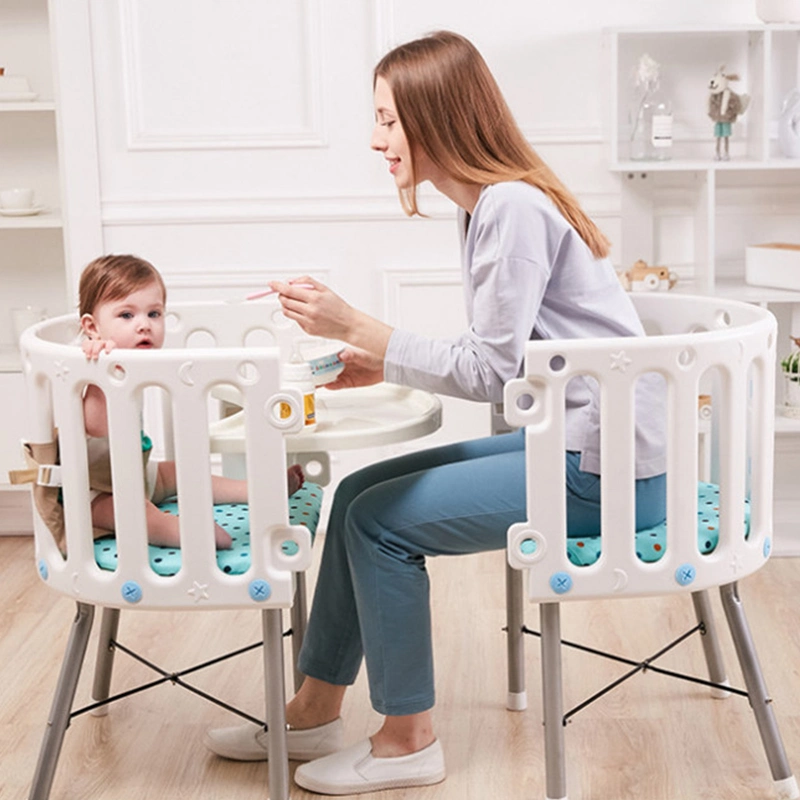 Attachable to The Parents Bed Multifunctional Baby Oval Cribs