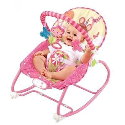 2in1 Portable Infant Rocker Bouncer Chair Swing Rotating Bed Appease Comfort Musical Toy Toddlers Automatic Rocking Chair Multifunction Baby Rocker Bouncer