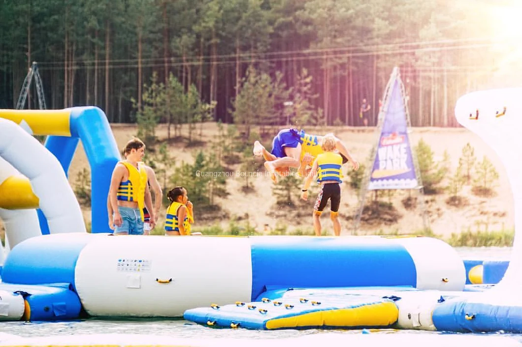 Customized Floating Water Park Equipment - Floating Water Trampoline for Sale - Water Bouncers