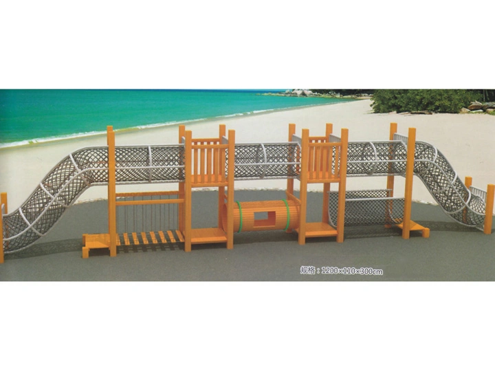 Garden Fitness Kindergarten Wooden Climbing Frame Swing Bridge Drilling Hole Crawling Children Large Physical Training Outdoor Combination Toy