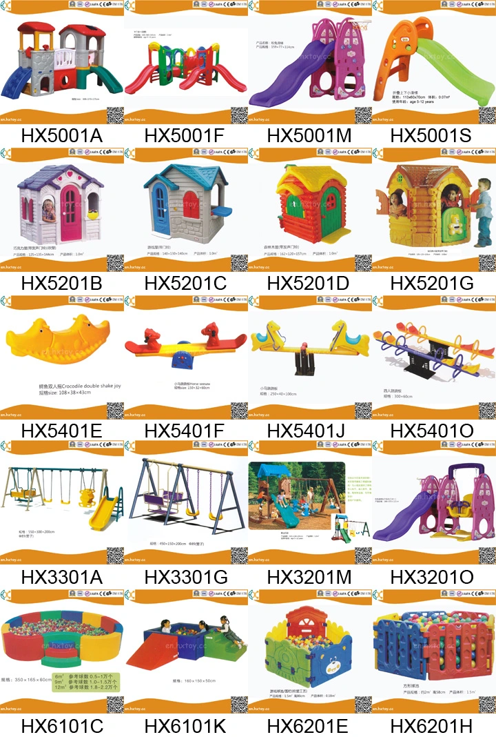 Children Outdoor Plastic Swing and Slide