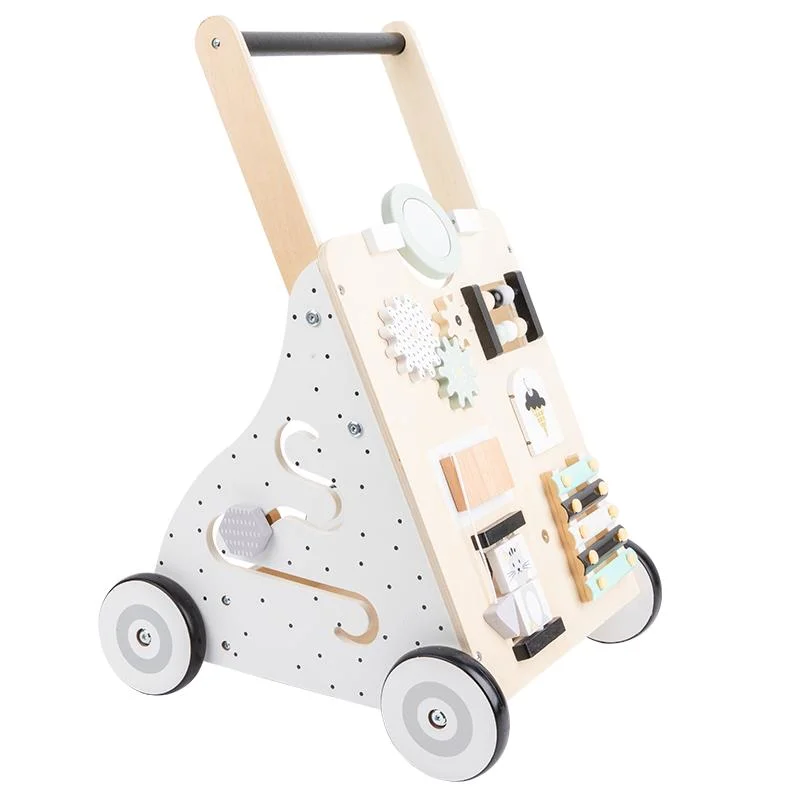 New Design Suitable Safety Wooden Baby Walker