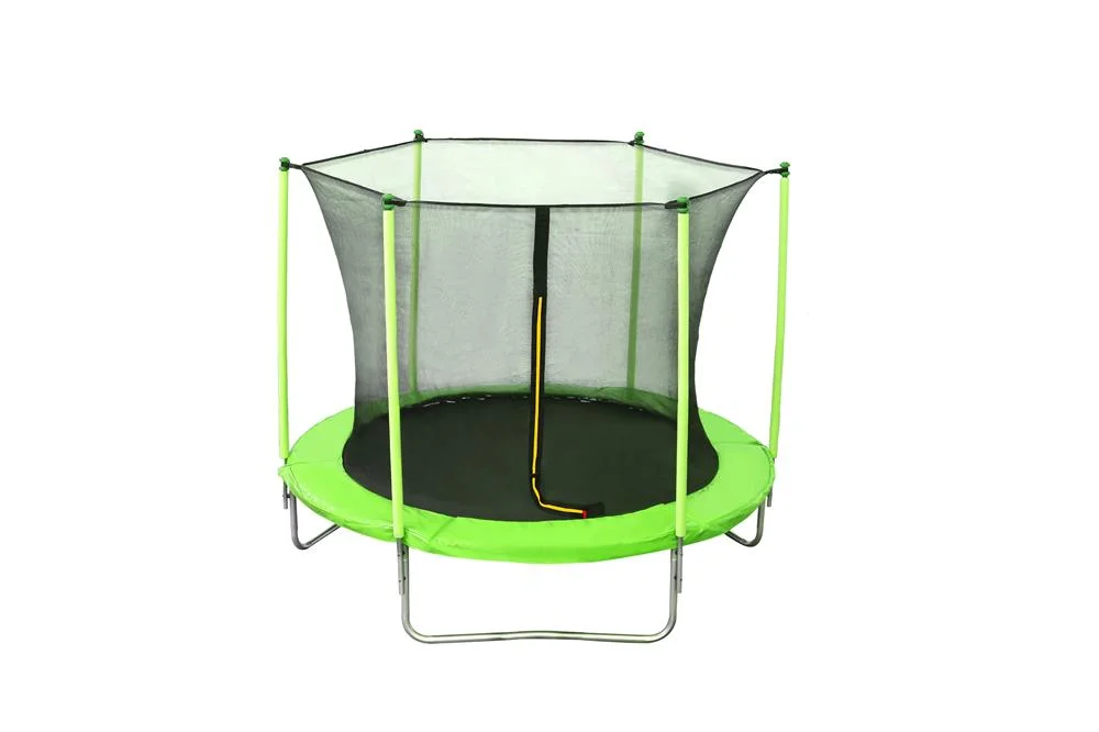 12-Foot Modern Ladder Trampoline with Safety Net Bounce