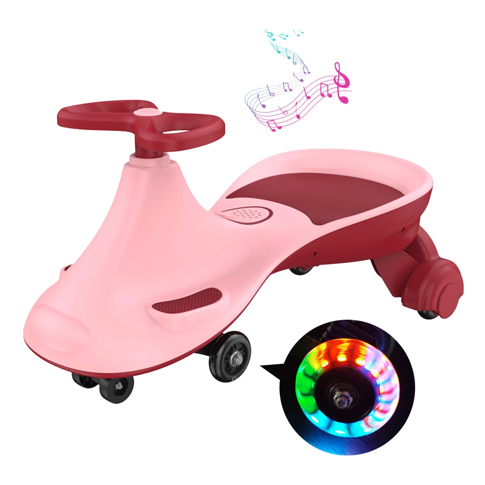 Wholesale Price Baby Plasma Car Children Twisted Swing Toys Kids Wiggle Yoyo Car with Music and Flashing Wheels