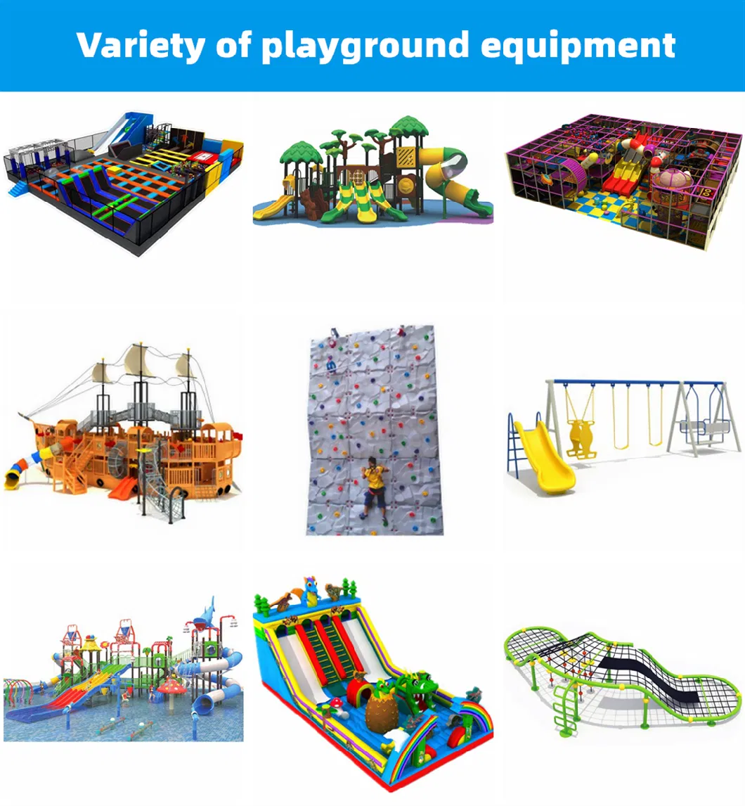 Kindergarten Kids Plastic Tree Slide Swing Equipment Amusement Park Toys