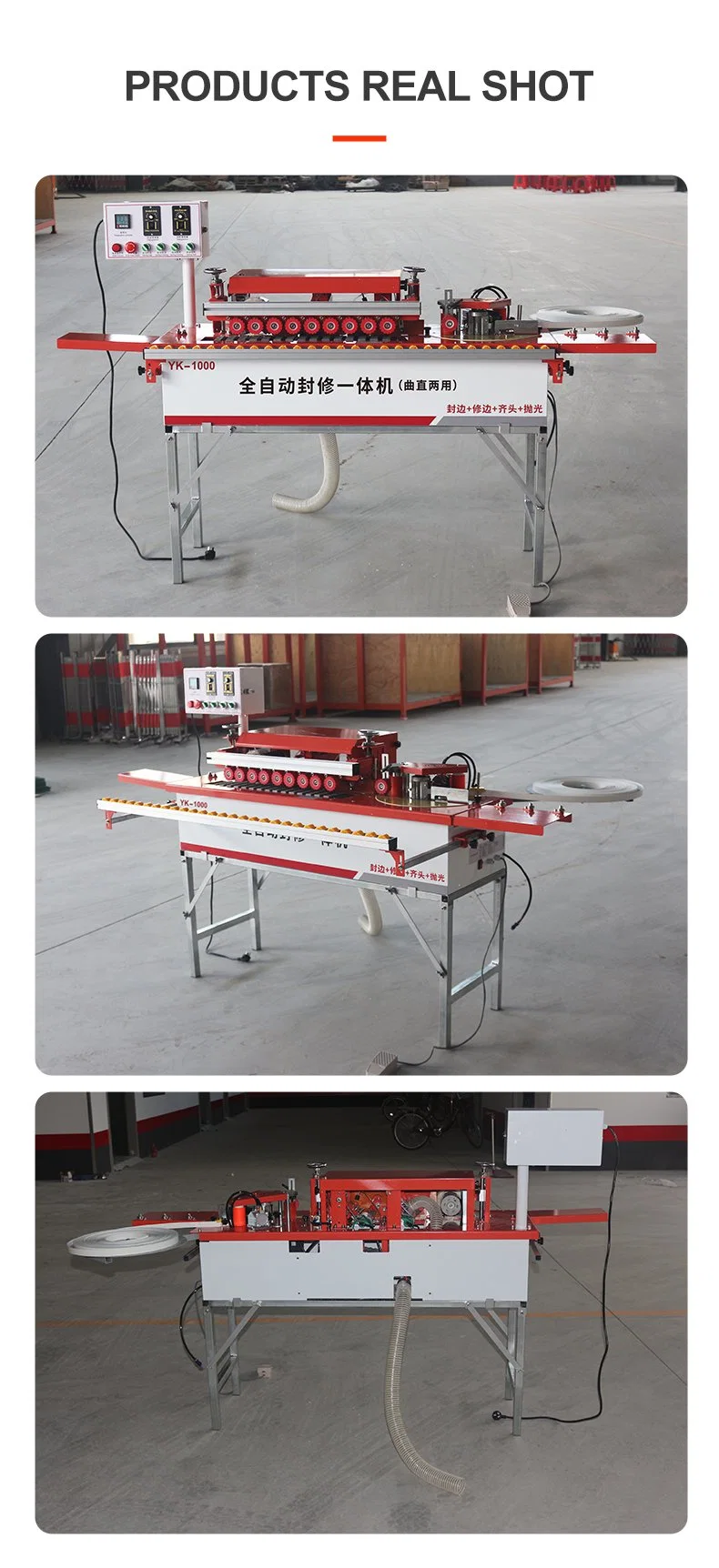 Fully Automatic Through Feeding Single Sided Curve Edge Banding Machine Auto