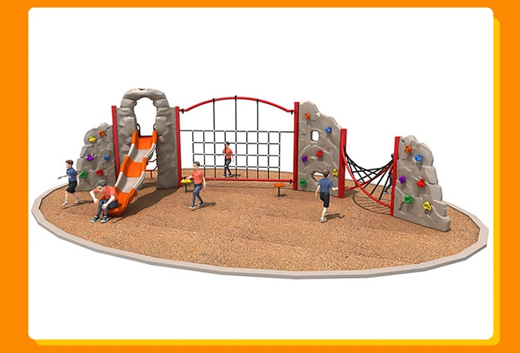 New Arrival Kids Outdoor Playground Rock Climbing Wall Rope Indoor Jungle Gym for Sale