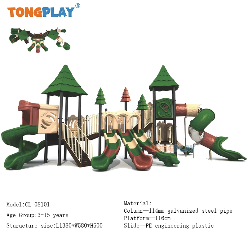 Rubber Tiles Outdoor Playground Preschool Play Equipment (CL-08101)