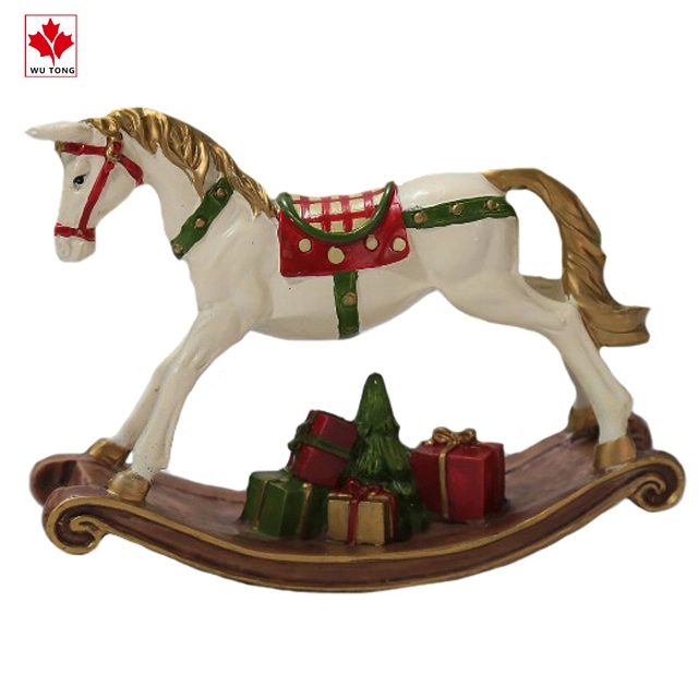 Cute Craft Resin Horse Ornaments Rocking Horse Home Decor Gifts