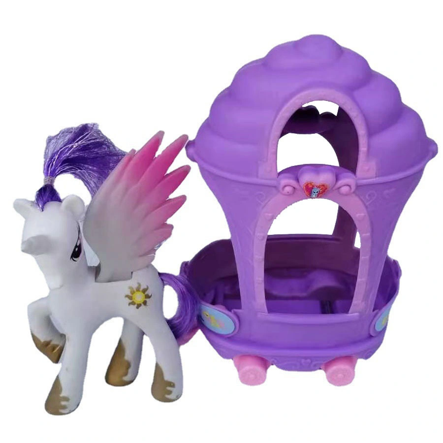 Wholesale Preschool Toys Plastic Toy Little Pony Trailer for Dolls