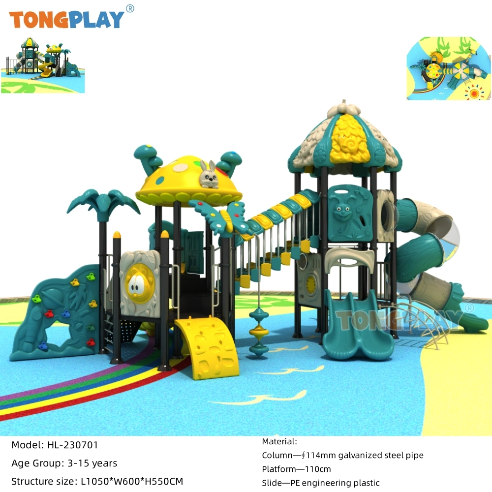 Preschool Residential Kids Play Plastic Slide Custom Outdoor or Indoor Playground Children Laughing Game