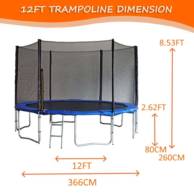 Funjump 14FT Wholesale Bounce Beds Trampoline Park Indoor Bungie Jumping Kids Trampoline