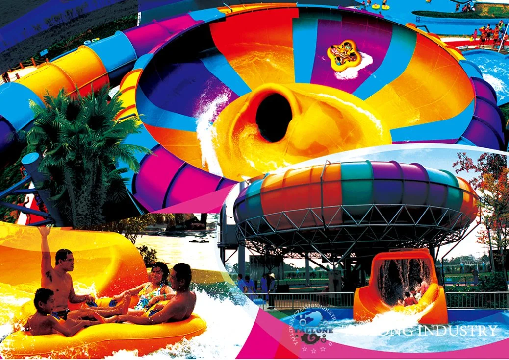Spuer Bowl Water Park Commercial Customized FRP Slide of Amusemnt Park Water Play Equipment