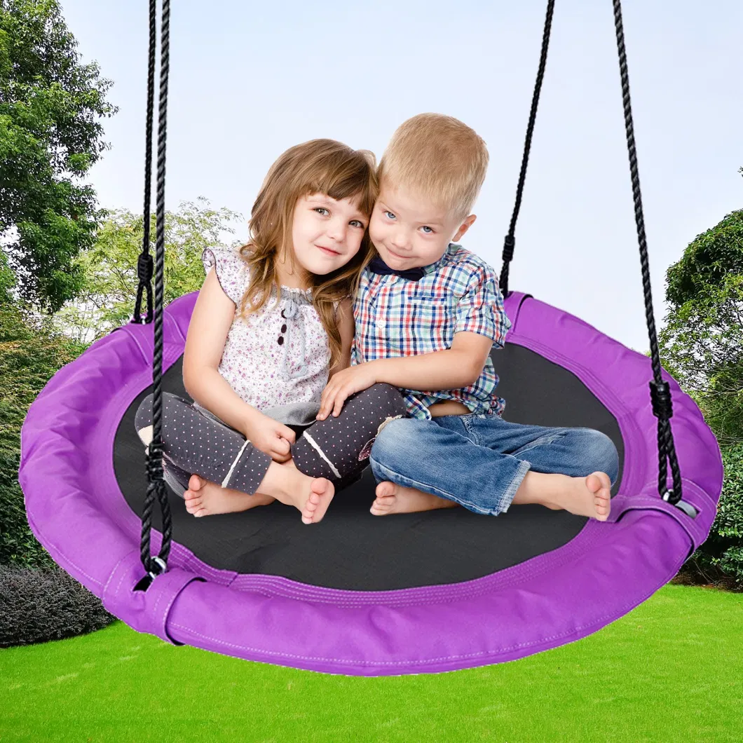 Playground Outdoor Indoor Garden Patio Tree Platform Round Child Swing