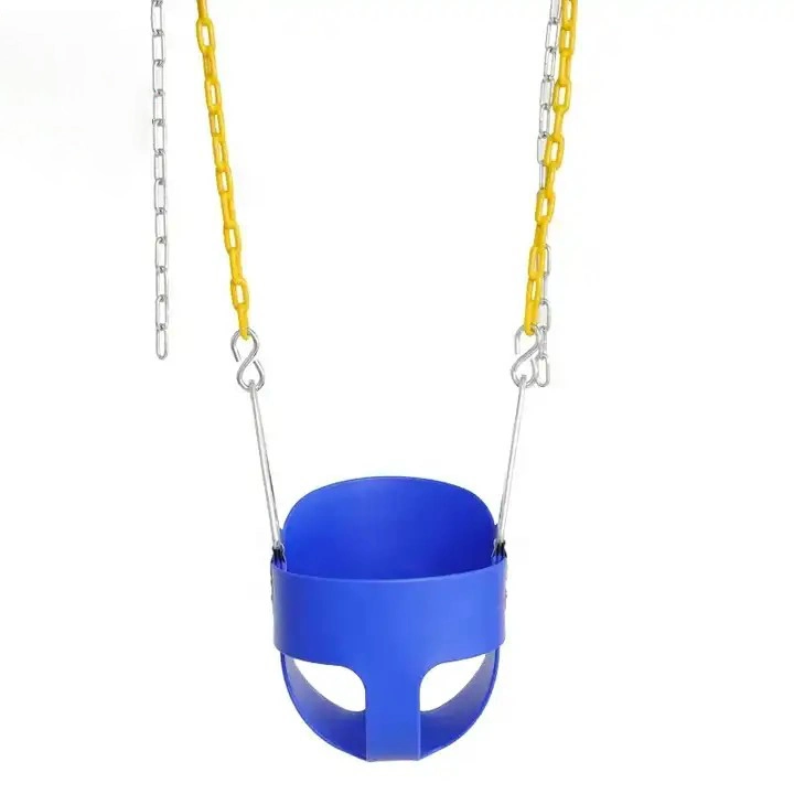 Heavy-Duty Fully Assembled High Back Full Bucket Toddler Swing with Coated Swing Chains