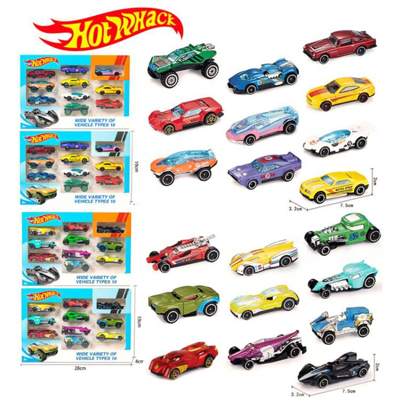 Tomotoys Wholesale 1: 64 Hotwheel Slide Free Wheel Super Simulation Diecast Alloy Toy Car Metal Vehicle Toys for Children Boys Kids Metal Toy Die Cast Car