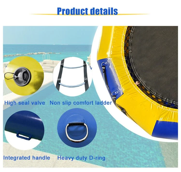 Inflatable Water Bounce Platform Jump Floated Water Trampoline