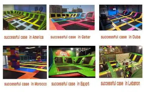 Large Amusement Park Indoor Commercial Trampoline