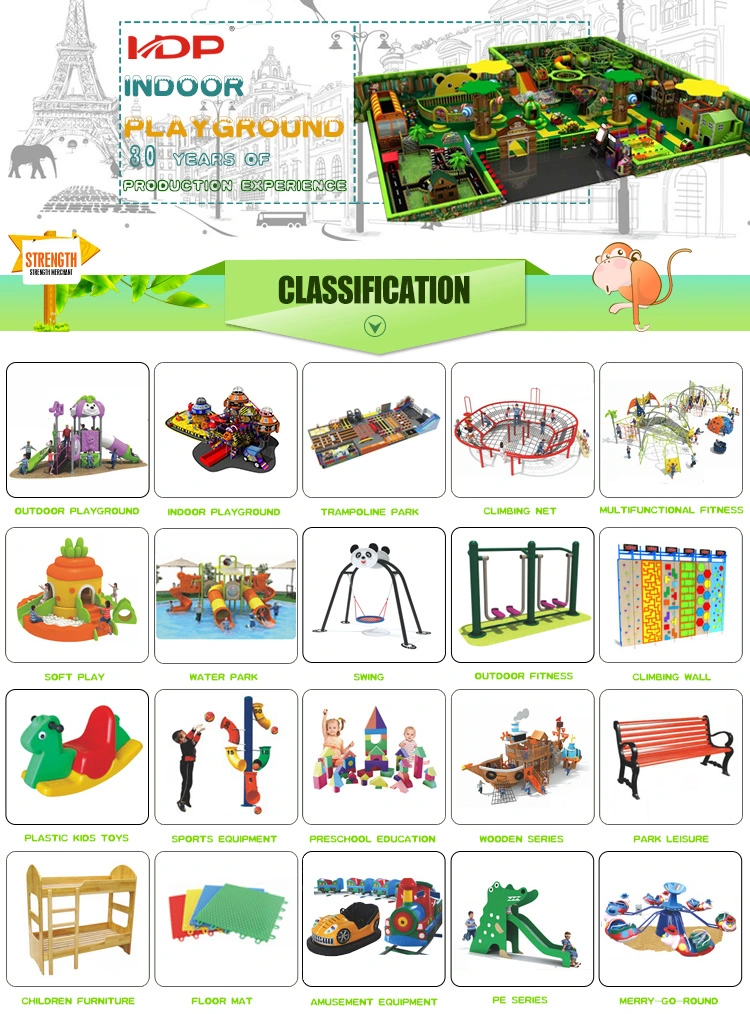 New Design Custom Plastic Slide Jungle Indoor Playground Set Spring Rocking Horse