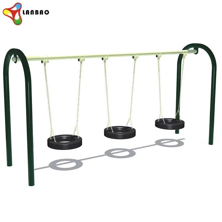 Outdoor Fitness Three Kids Tyre Swing