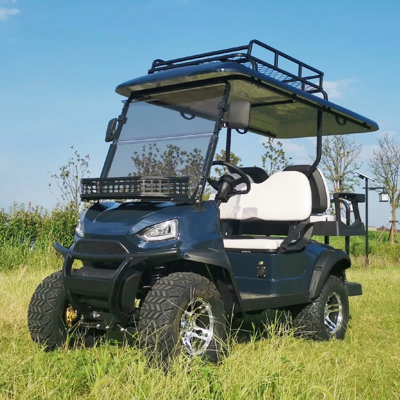 Golf Cart 4 Seater Lifted Lithium Golf Cart Extended Roof Golf Cart