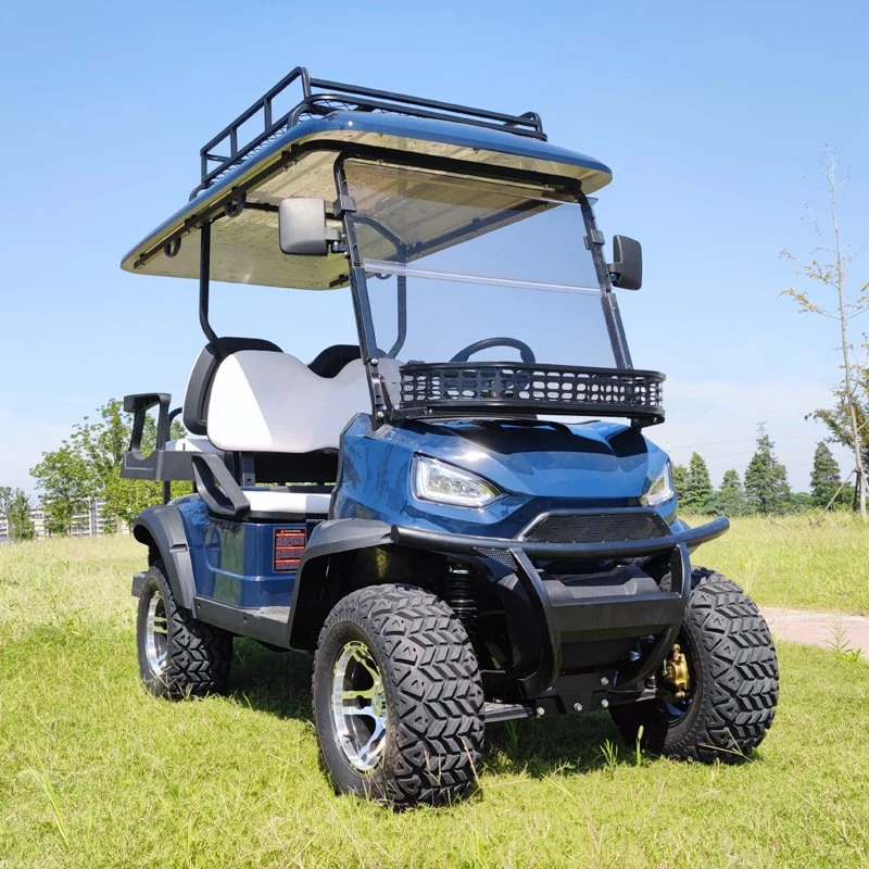 Golf Cart 4 Seater Lifted Lithium Golf Cart Extended Roof Golf Cart
