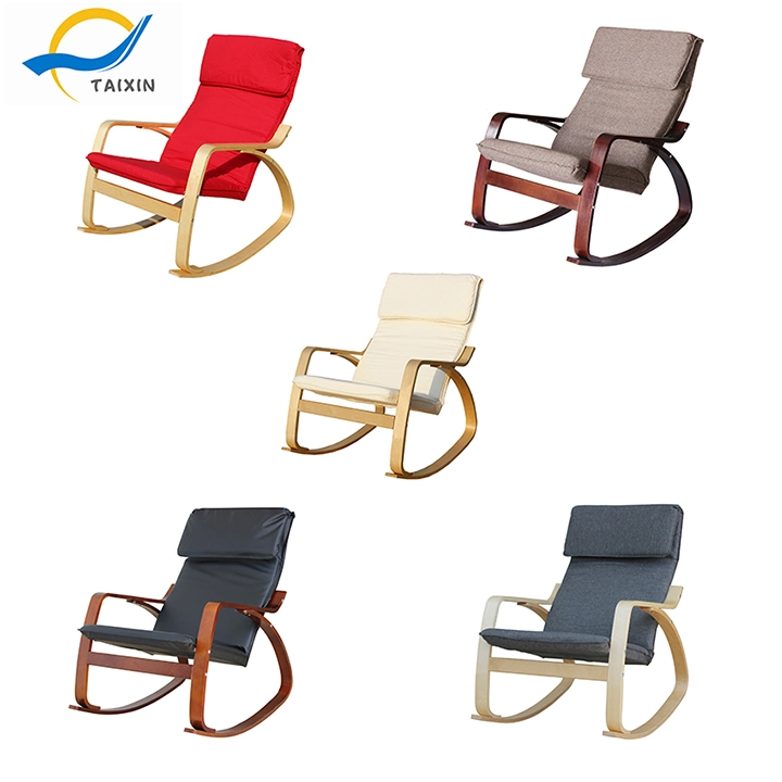 Factory Wholesale Solid Wood Bent Rockers Indoor and Outdoor