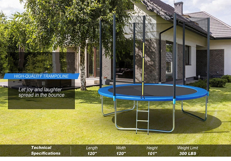 12 Ftcombo Bounce Outdoor Indoor Trampoline with Spring Pad Ladder