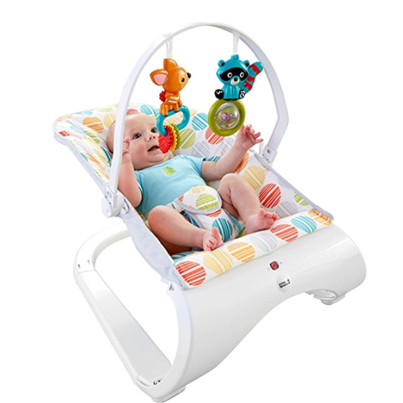 Portable Baby Electric Soothing Rocking Chair Hanging Toys Vibration Bounce Chair Folding Safety Soft Baby Nest Lounger Bed Baby Swing Chair