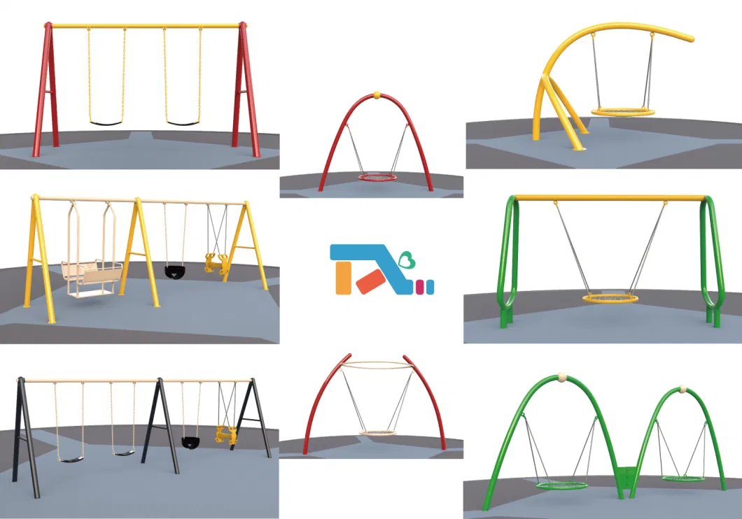 New Style Children Fun Park Factory Price Swing Set