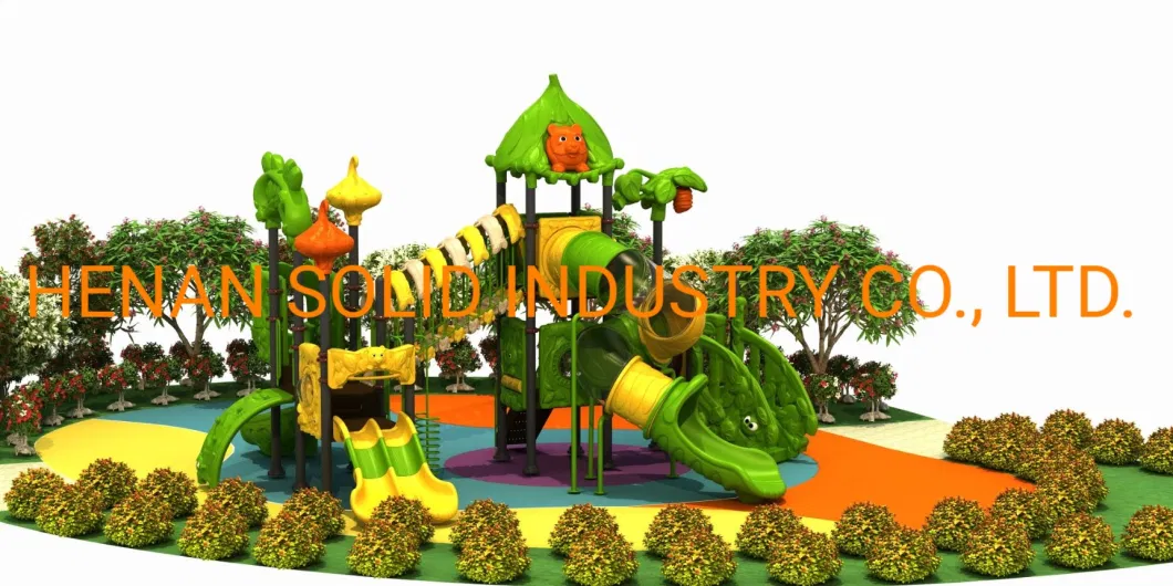 Children Playing Slide and Swing Plastic Slide and Swing Outdoor Playhouse for Kids