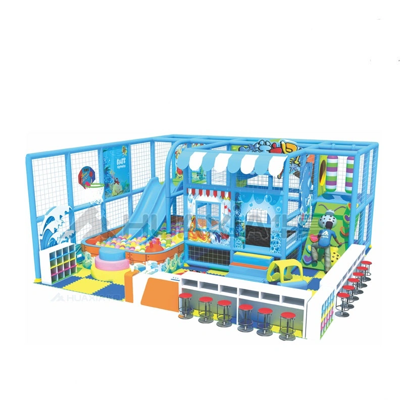 Soft Amusement Park Equipment Plastic Slide for Kids Indoor Playground