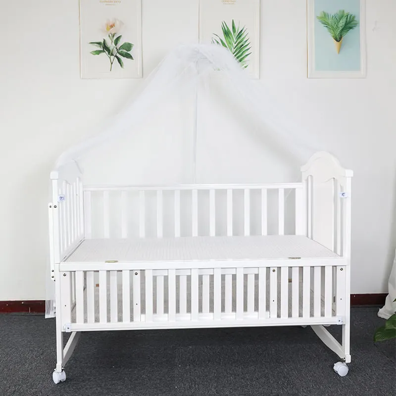 Multifunction Adjusted Baby Cot Bed and Infant Cradle Rocker