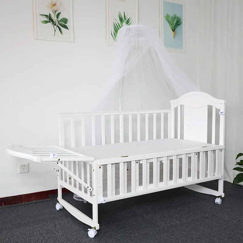 Multifunction Adjusted Baby Cot Bed and Infant Cradle Rocker