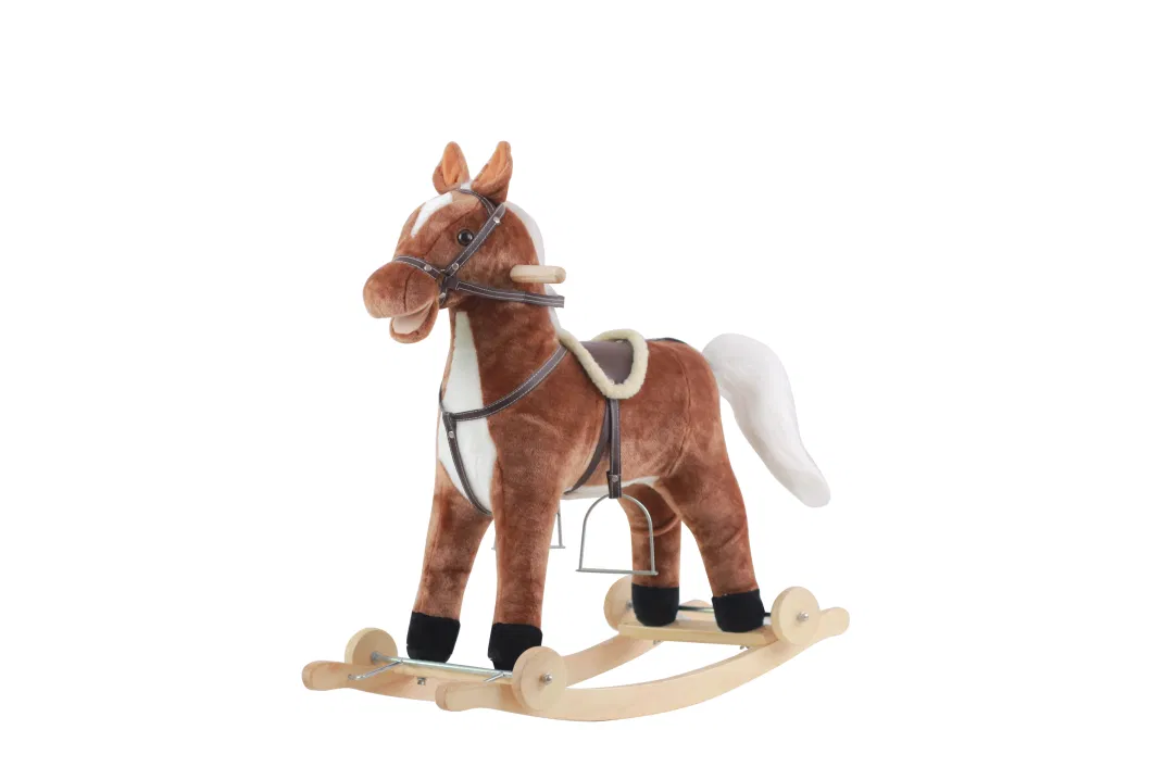 Trojan Horse Children&prime; S Rocking Horse Plush Toy Baby Baby Gift Gift Toy