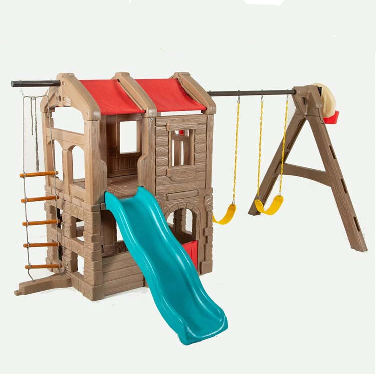 Kindergarten Luxury Indoor Playground Equipment Slide with Swing