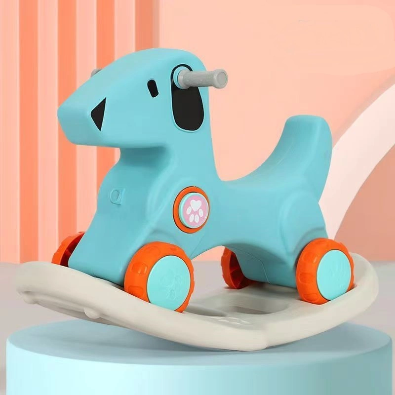 Baby Rotating Hobby Horse Toddler Walker Plastic Ride on Animals Toy