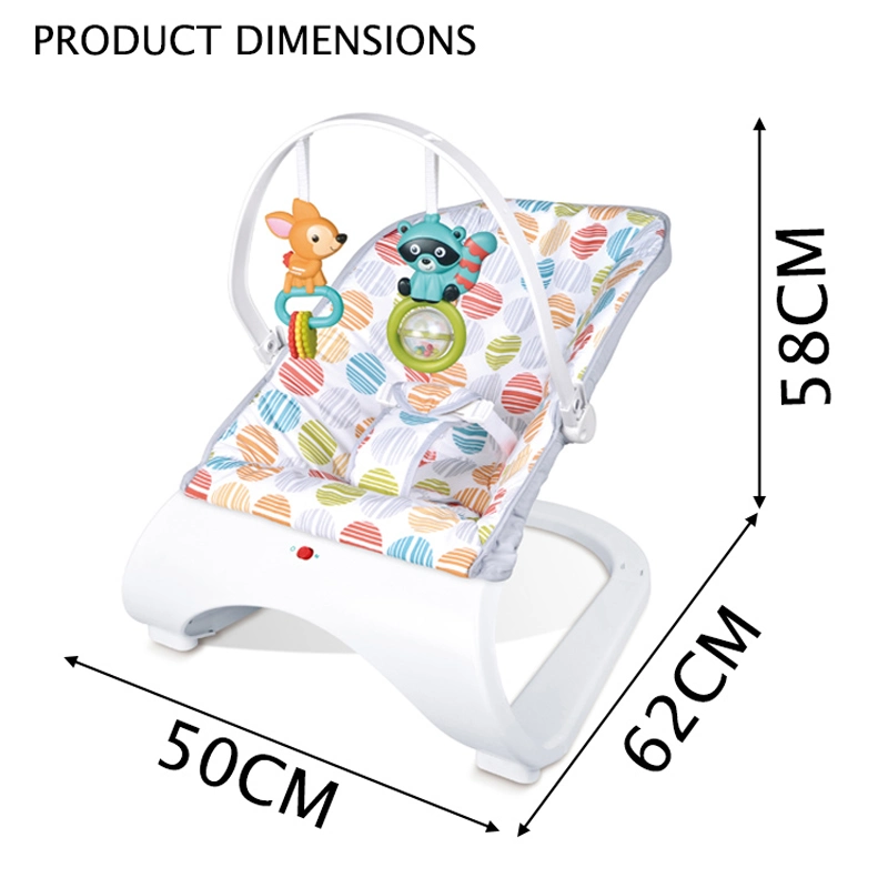 Portable Baby Electric Soothing Rocking Chair Hanging Toys Vibration Bounce Chair Folding Safety Soft Baby Nest Lounger Bed Baby Swing Chair