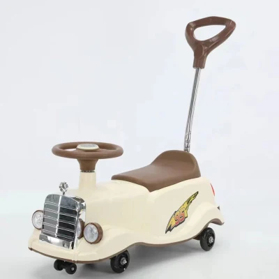Vendita all′ingrosso di giocattoli di squirming per bambini di alta qualità Baby plasma Swing Car Con ruote lampeggianti in poliuretano