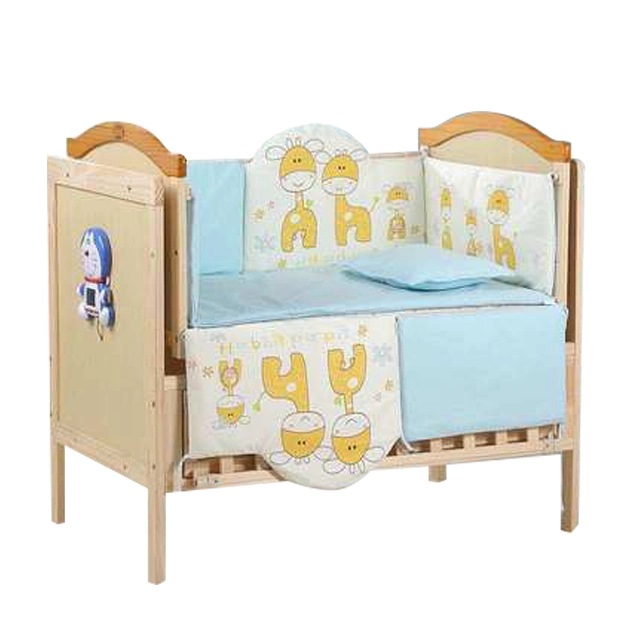 Durable and Stable Wood Baby Swing Cot Cradle Bedding Set
