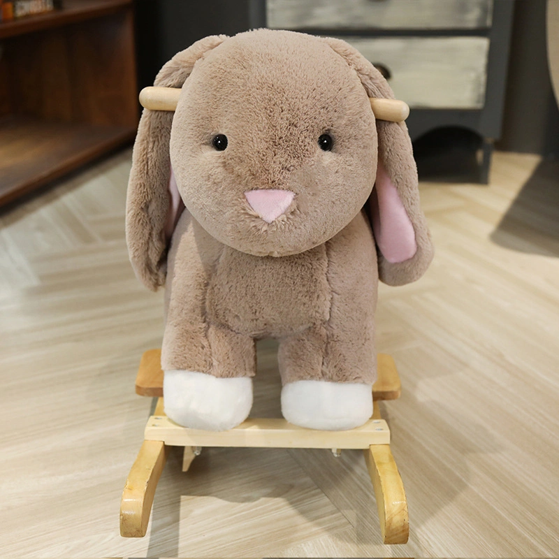 Wholesale Custom Soft Plush Horse Rocker Stuffed Animal Riding Toy for Kid