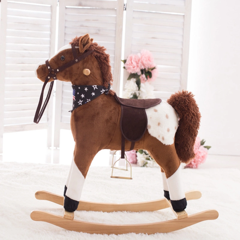 Wholesale Children Wooden Horse Riding Unicorn Rocker Animal Toy for Kid