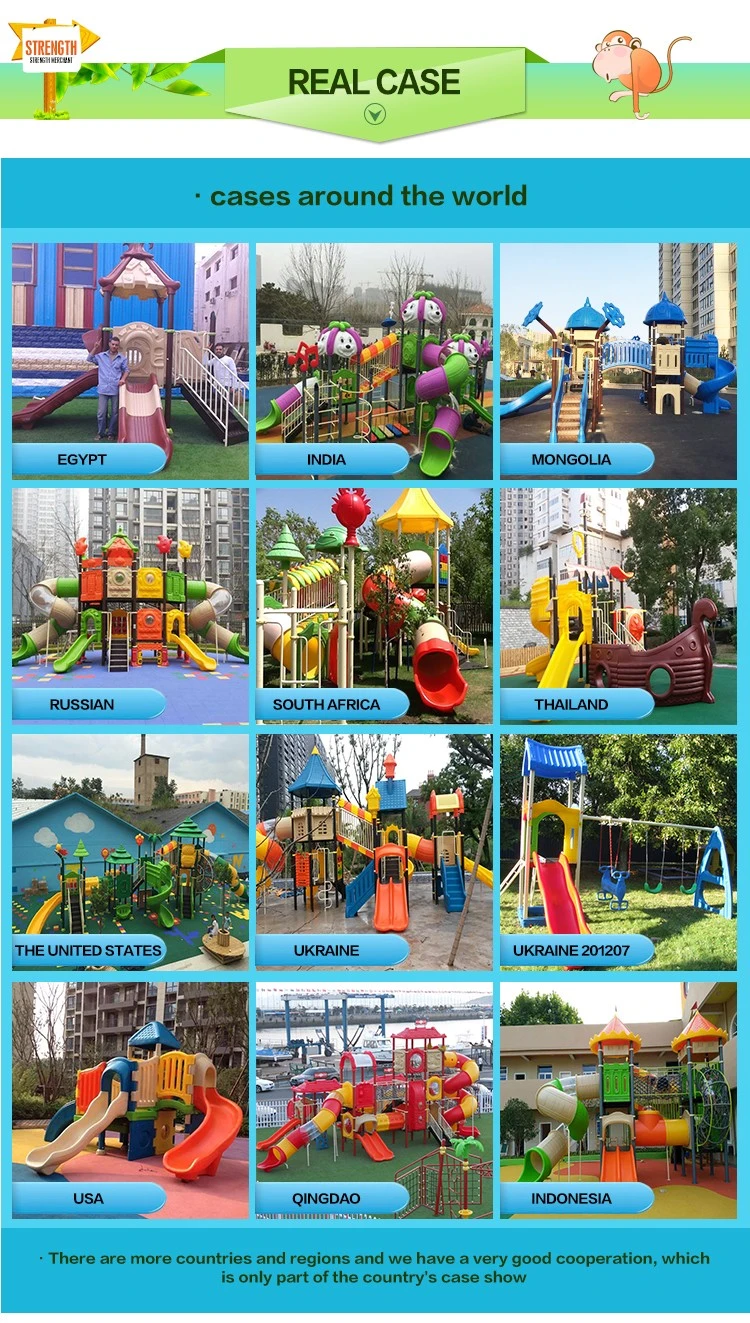 Large Children Outdoor Playground Wooden Slide Combination Amusement Equipment