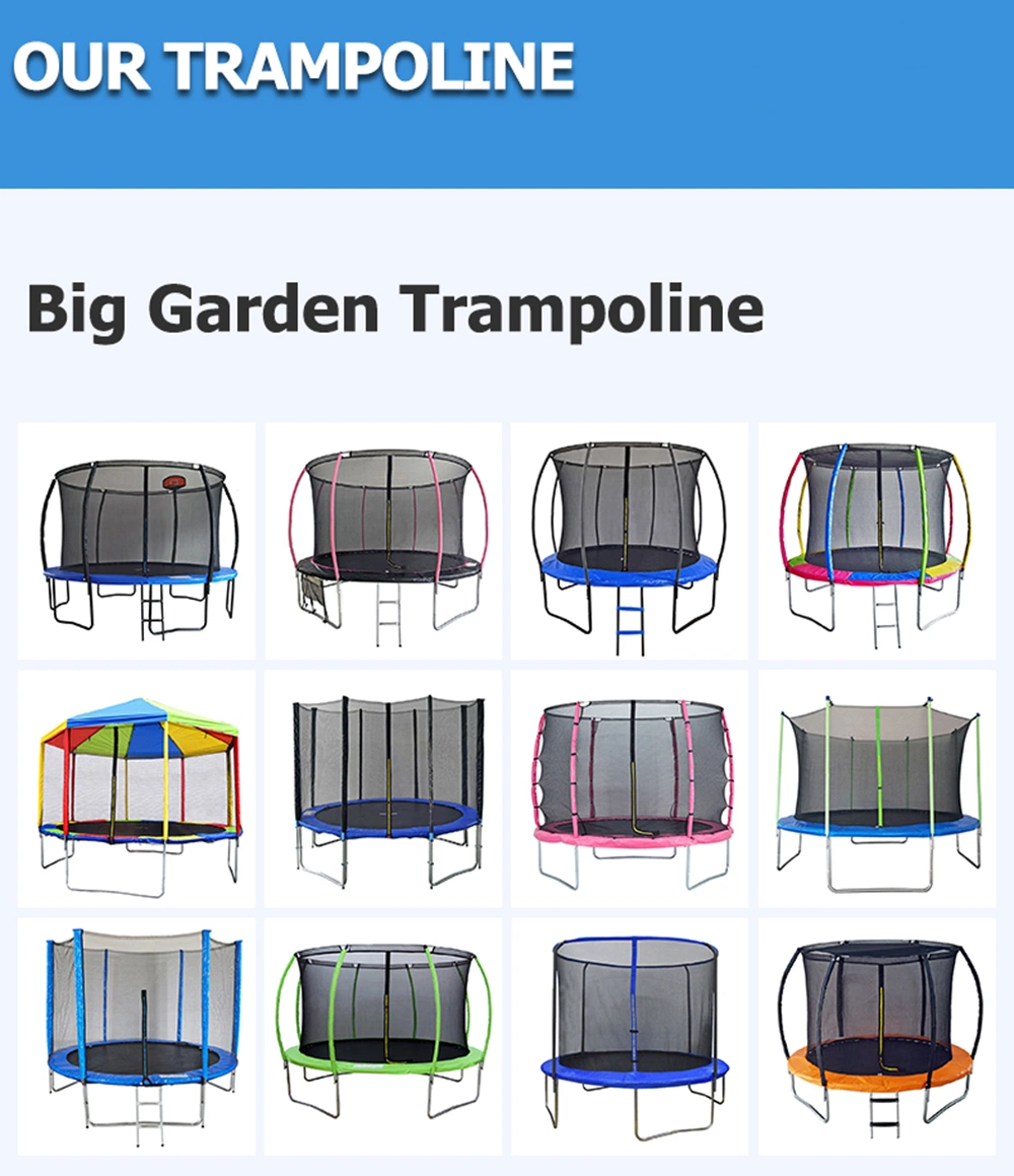 Funjump 2023 High Quality Christmas Gift Trampoline Mini Kids Multicolor Trampoline with Ladder