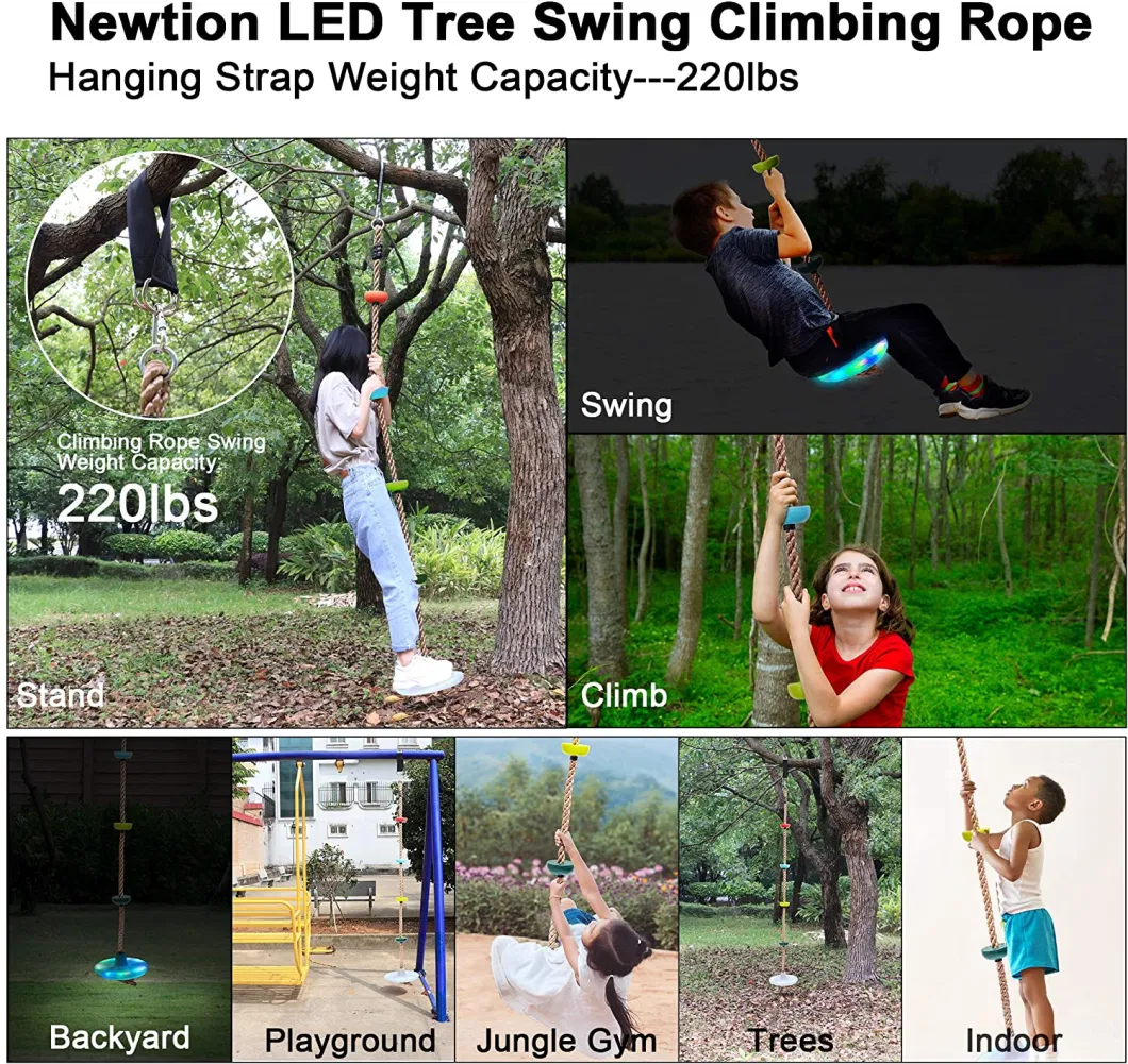 CE Certified 83feet Long Large Heavy-Duty Trapeze Combo Trampoline Climbing Rope Swing