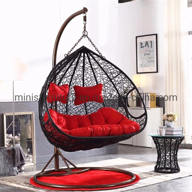 (MN-OSF24) Bestselling Outdoor Garden Chair Furniture Leisure Double Peple Rattan Swing