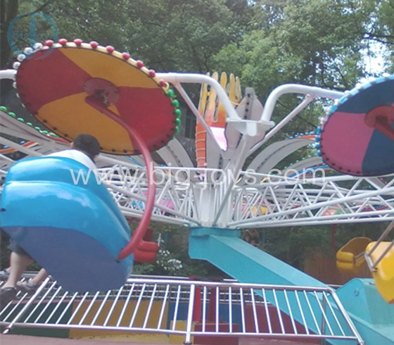 Luna Park Carnival Games Umbrella Double Flying Swing Twister Rotating Amusement Ride
