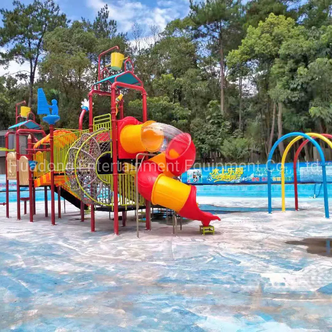 Child Colorful Water Playground Amusement Water Park Splash Pad Toy Customize Outdoor Playground Equipments CE/ASTM/TUV/GS