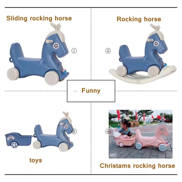 Newest Popular Design Animal Style Children Indoor Playground Rocking Horse Toy Baby Chair