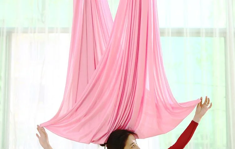 Custom Soft Antigravity Nylon Polyester Fabric Aerial Hanging Yoga Swing